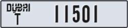 dubai - code - T - number -11501