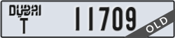 dubai - code - T - number -11709