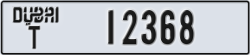 dubai - code - T - number -12368