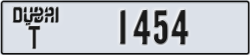 dubai - code - T - number -1454