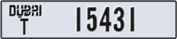 dubai - code - T - number -15431