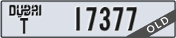 dubai - code - T - number -17377