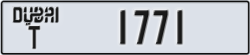 dubai - code - T - number -1771