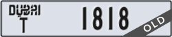dubai - code - T - number -1818