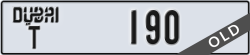 dubai - code - T - number -190