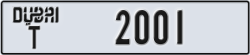dubai - code - T - number -1922