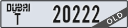 dubai - code - T - number -20222