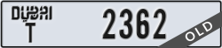 dubai - code - T - number -2362