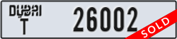 dubai - code - T - number -26002