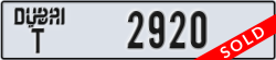 dubai - code - T - number -2920