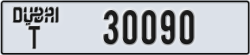 dubai - code - T - number -30090
