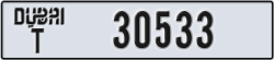 dubai - code - T - number -30533