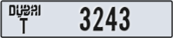 dubai - code - T - number -3164