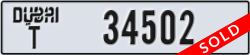dubai - code - T - number -34502