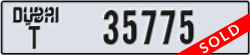 dubai - code - T - number -35775
