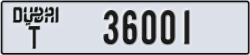 dubai - code - T - number -36001