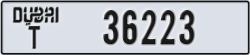 dubai - code - T - number -36223