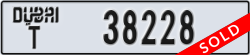 dubai - code - T - number -38228