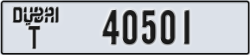 dubai - code - T - number -40501