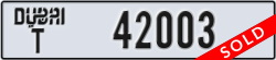 dubai - code - T - number -42003