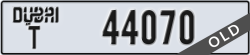 dubai - code - T - number -44070