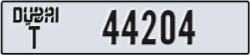 dubai - code - T - number -44204