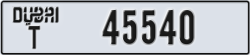 dubai - code - T - number -45540