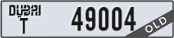 dubai - code - T - number -49004