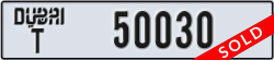 dubai - code - T - number -50030