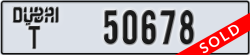 dubai - code - T - number -50678