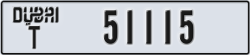 dubai - code - T - number -51115
