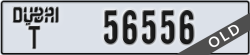 dubai - code - T - number -56556
