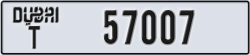dubai - code - T - number -57007