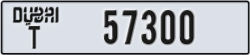 dubai - code - T - number -57300