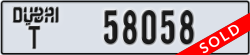 dubai - code - T - number -58058