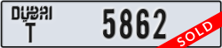 dubai - code - T - number -5862