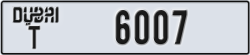 dubai - code - T - number -6007