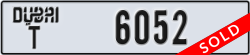dubai - code - T - number -6052