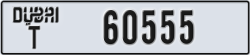 dubai - code - T - number -60555