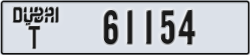 dubai - code - T - number -61154