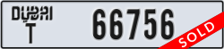 dubai - code - T - number -66756