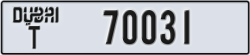dubai - code - T - number -70031