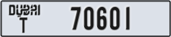 dubai - code - T - number -70601