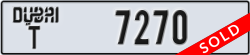 dubai - code - T - number -7270