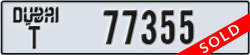 dubai - code - T - number -77355