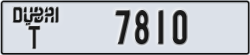 dubai - code - T - number -7810