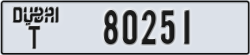 dubai - code - T - number -80251