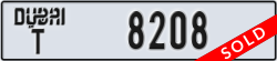 dubai - code - T - number -8208