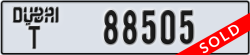 dubai - code - T - number -88505