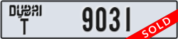 dubai - code - T - number -9031